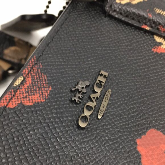 Coach Crosby Mini Carryall Satchel Floral Print Coated Canvas 33856 - Picture 11 of 17